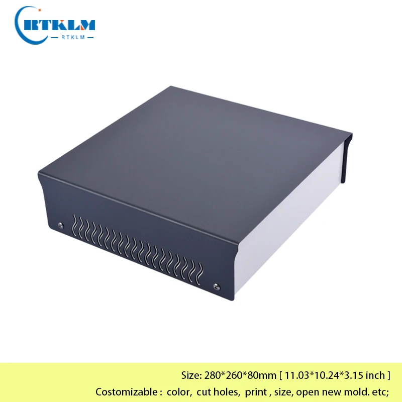 Iron project box DIY junction box Power control instrument enclosure iron electronic metal distribution box 280*260*80mm