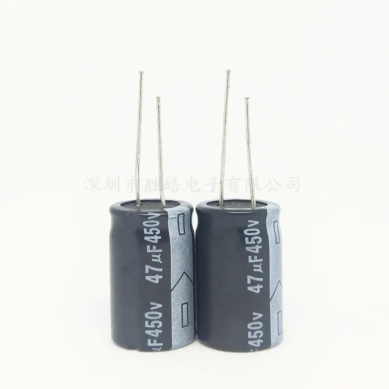 

5PCS/lot Higt Quality 450V47UF 16*25mm 47UF 450V New Straight Plug-in Electrolytic Capacitor Size：16X25（MM）