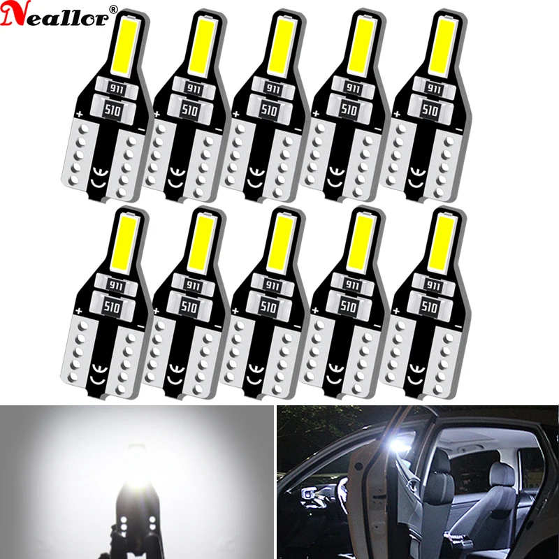 10x T10 W5W LED Canbus Bulb 168 194 Car Parking Light 12v For Toyota RAV4 Yaris Camry 2007 2008 2009 Corolla Auris Avensis Prius