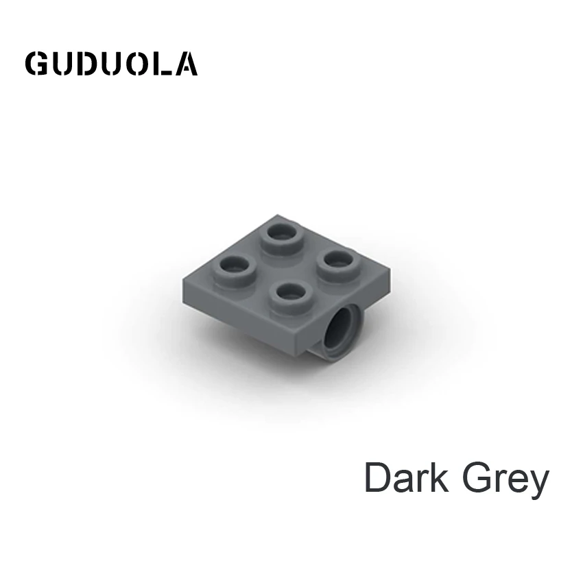 Специальная пластина Guduola 2x2 с отверстием без крестовой опоры 2444, блок подшипниковой пластины, детали MOC, 50 шт./лот