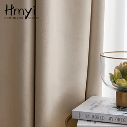Modern Thick Blackout Curtains for Living Room Window Curtains for Bedroom Treatment Drapes Solid Color Curtains Finished Blinds