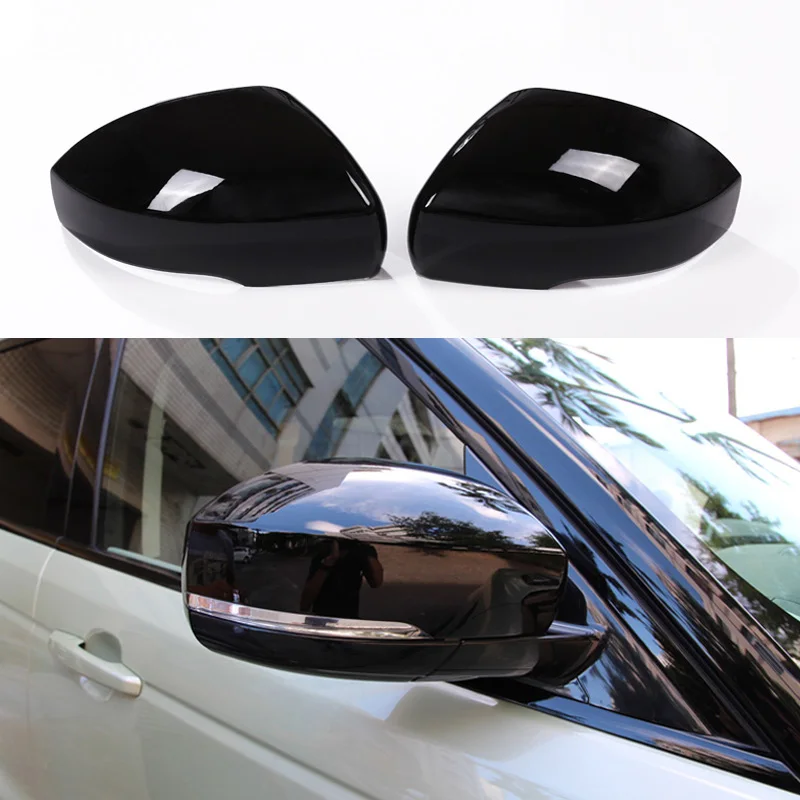 2Pcs Car Extetior Side Rearview Rear View Mirror Cover Trim for Land Rover Discovery 4 5 L462 Range Rover Vogue L405 Sport L494