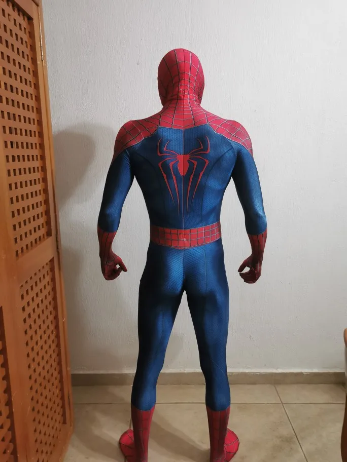 男性と女性のためのハロウィンコスプレスパンデックスコスチューム,驚くべきスパイダーマンコスチューム,tasm2,男性と女性,信じられないほど