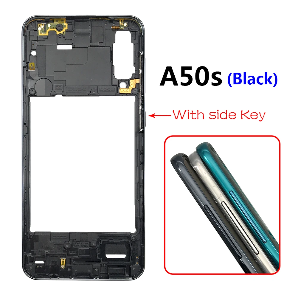 New For Samsung A20S A30S A50S A70 Middle Frame A205 A405 A305 A505 A22 4G 5G Middle Frame Bezel Middle Plate Replacement Parts