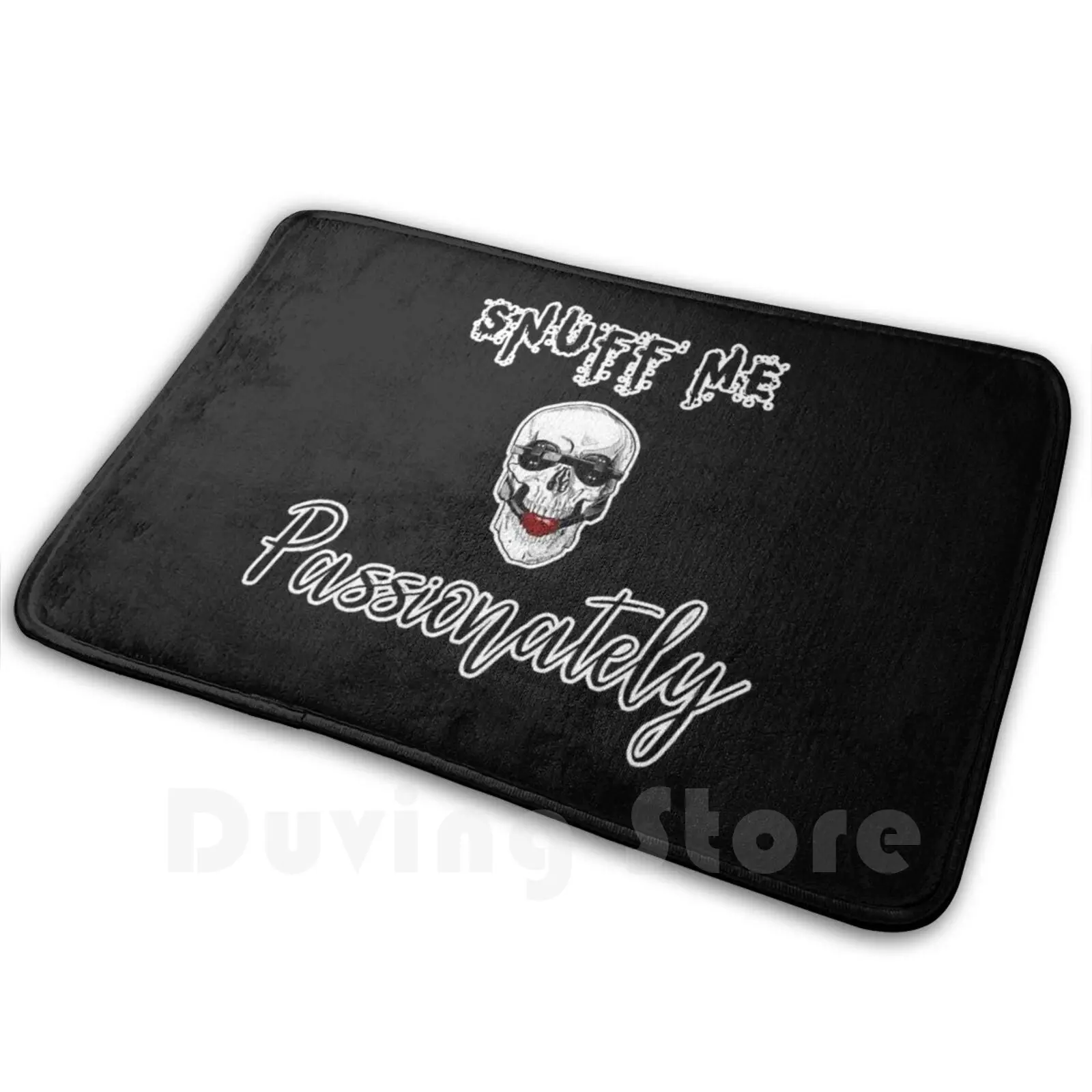 Snuff Me Passionately Carpet Mat Rug Cushion Soft Non-Slip Goth Snuff Guro Skull Bdsm Bondage Ball Gag Fetish Blindfold