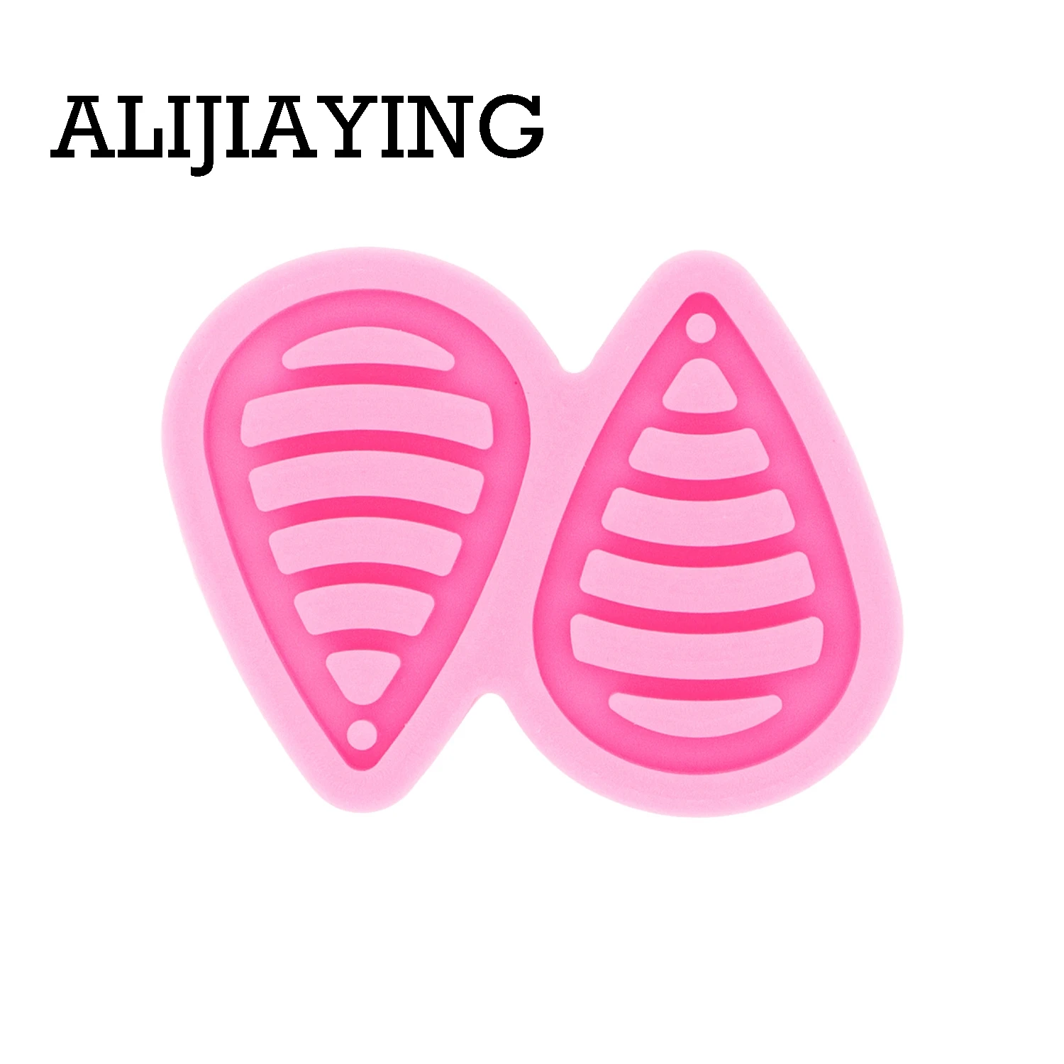 DY0502 Glossy Hollow Lace Tear Drop Hoop Earrings DIY Mould Making Epoxy Resin Jewelry DIY Craft Silicone Mold