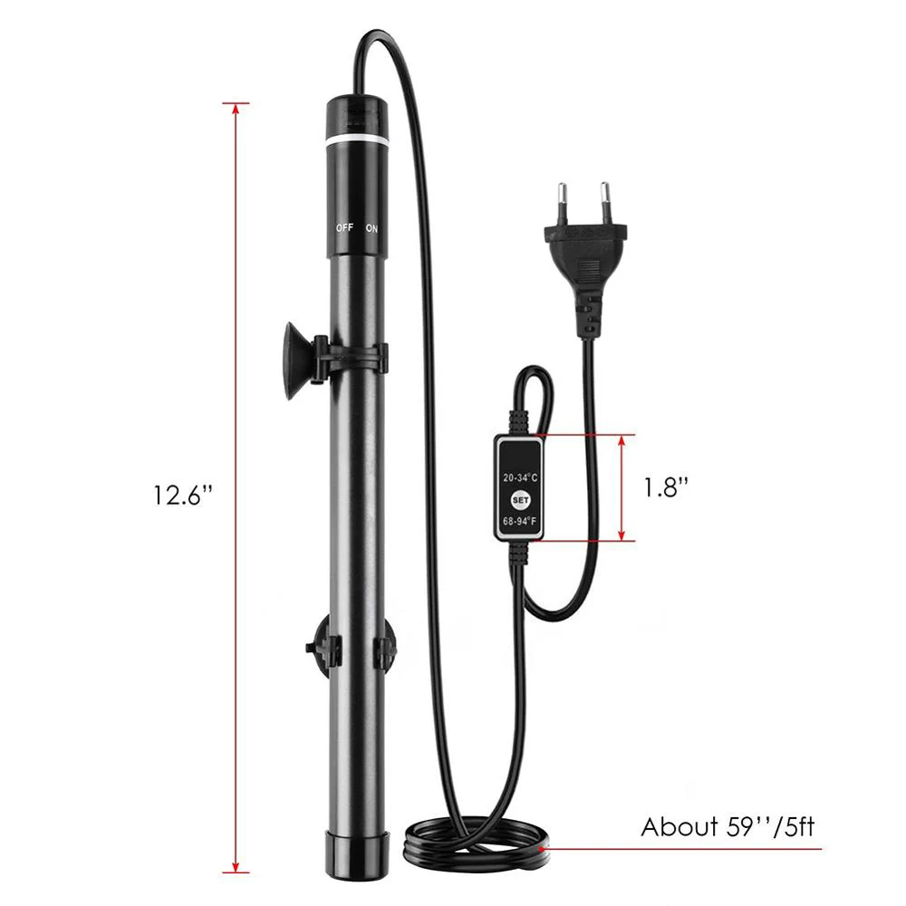 Termostato Aquecimento Aquecedor De Tanque De Aquário, Display Digital LED, Haste De Aquecimento De Tartaruga De Titânio, Controle De Temperatura,