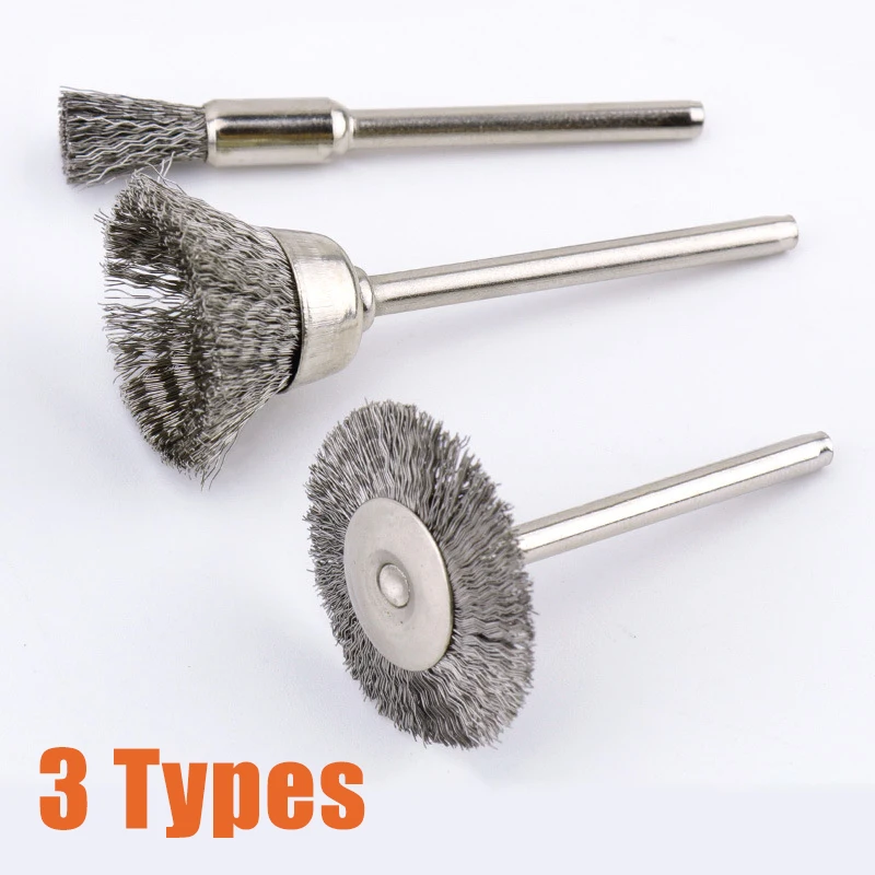 9pcs/set Steel Brush Wire Wheel Brushes Die Grinder  Rotary Electric Tool for The Engraver Polishing  Cleaning Derusting Tool