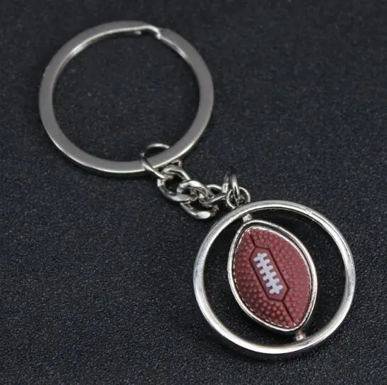 New spin golf ball basketball football key ring key ring souvenir gift