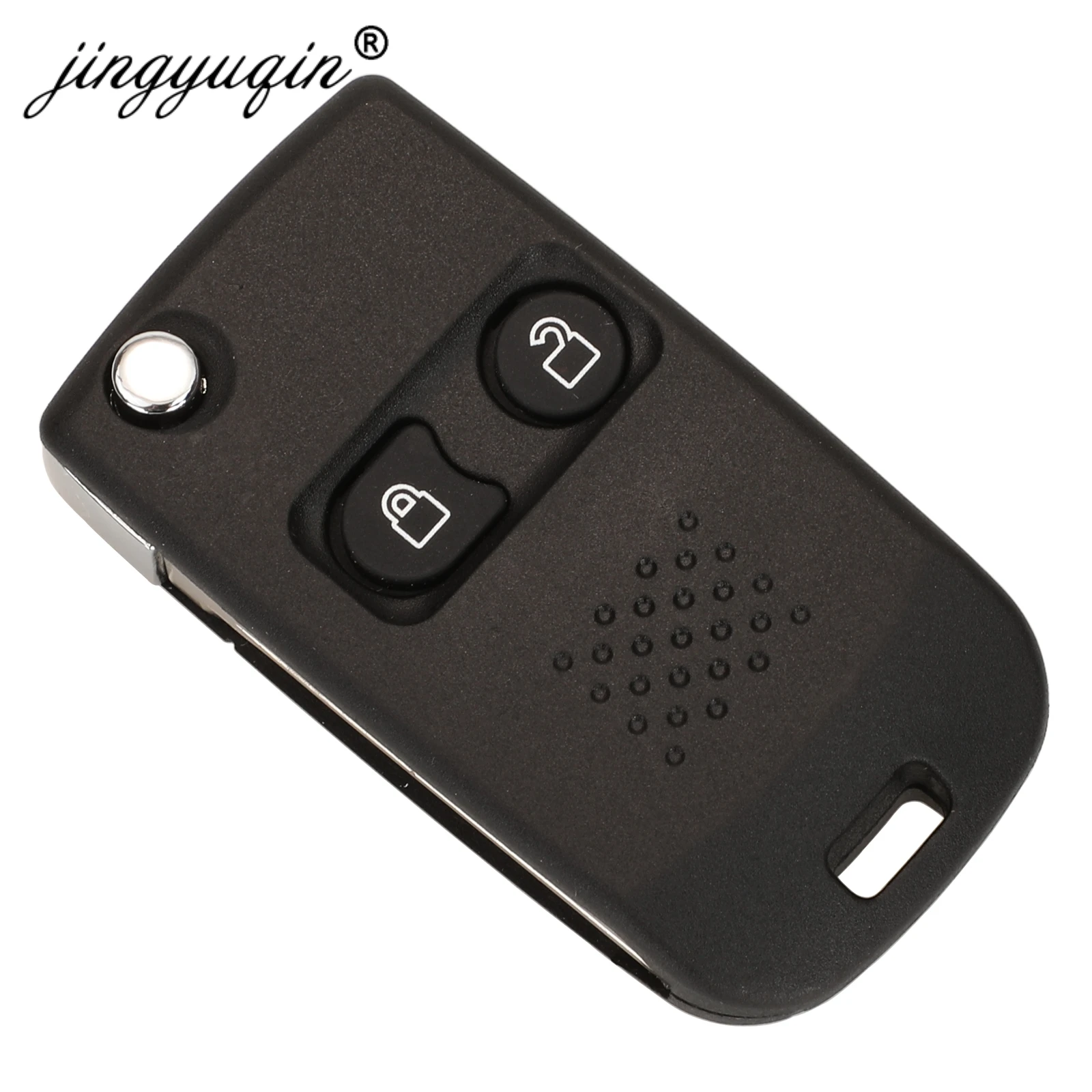 jingyuqin Modified Flip Key Shell for Ford Edge Flex Explprer Escape Expedition Focus Lincoln Mercury Navigator Remote Fob Case