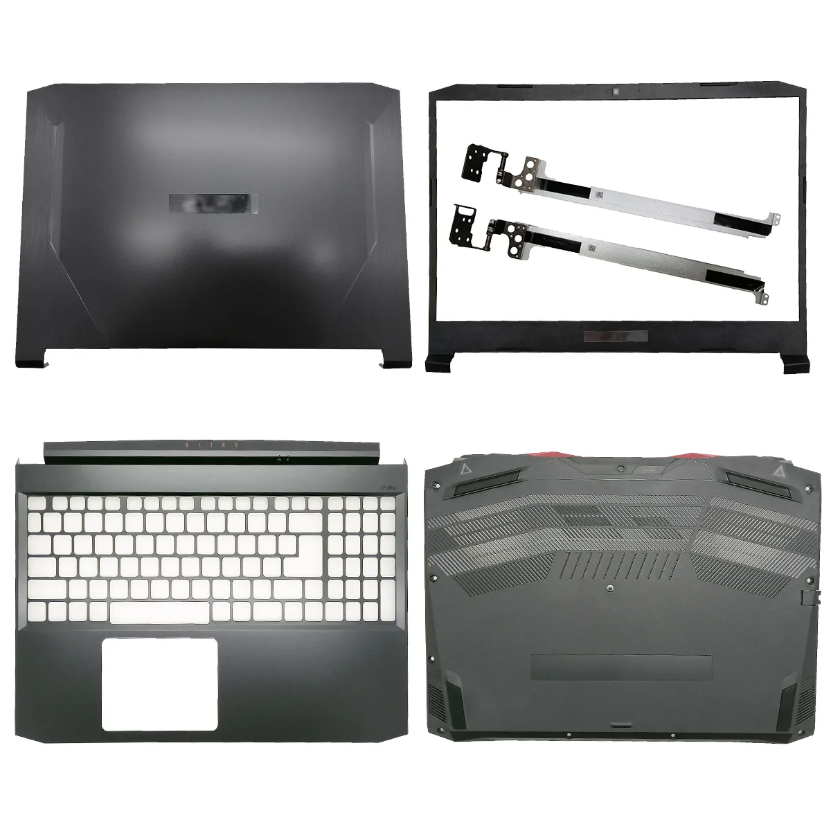 

Brand New Laptop LCD Back Cover/Front Bezel/Hinges/Palmrest/Bottom Case For Acer Nitro 5 AN515-55 AN515-43 AN515-50 AN515-54