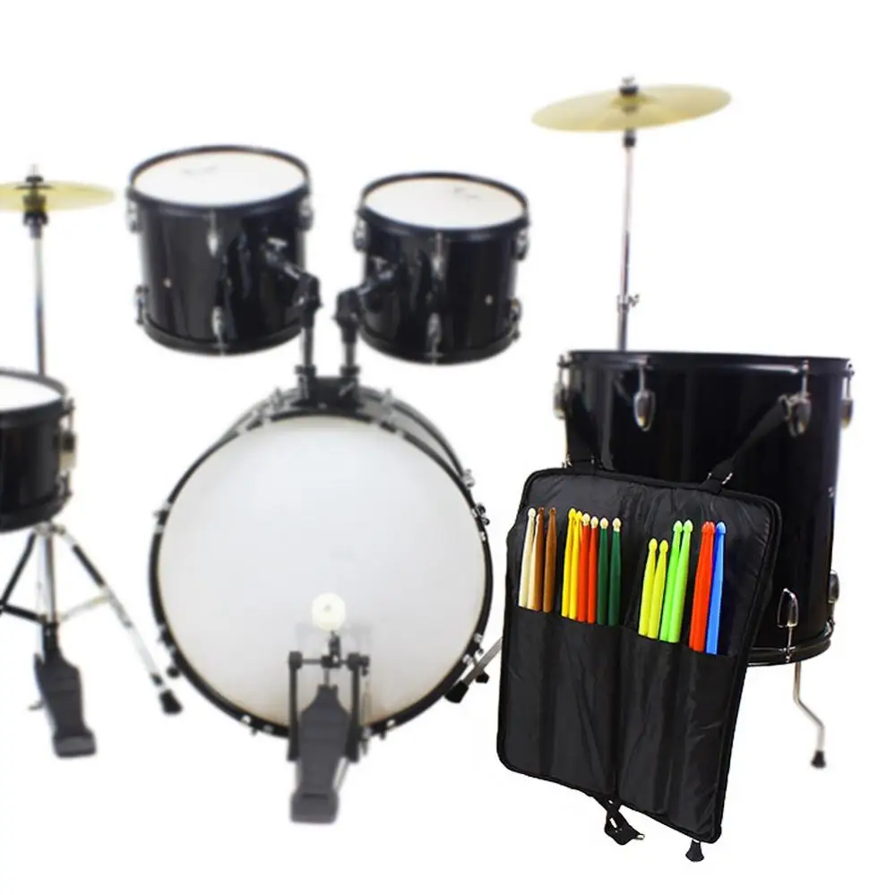 Water-resistantCanvas Drumstick Backpack Bag Jazz Drum Stick Music Book Storage Large Capacity Handbag