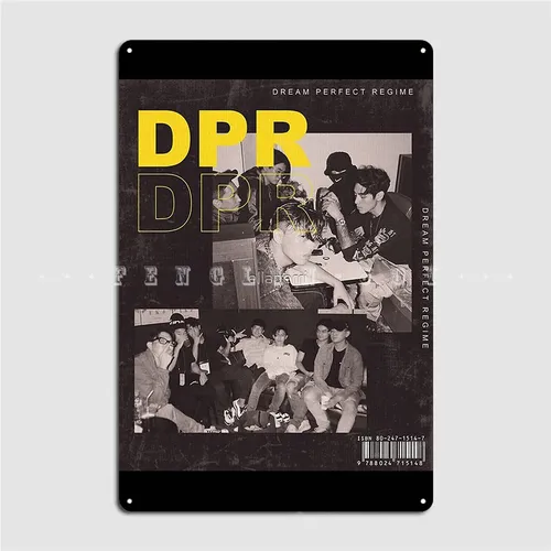 Dpr 라이브 금속 플라크 포스터, 벽장식, 파티 인쇄 영화관 차고 주석 사인 포스터 