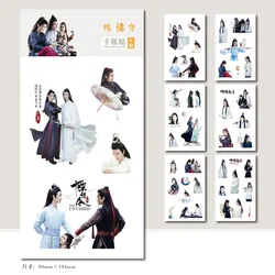 6 Sheets/Set The Untamed Chen Qing Ling Sticker Xiao Zhan Wang Yibo Figure Sticker DIY Diary Album Label Stickers