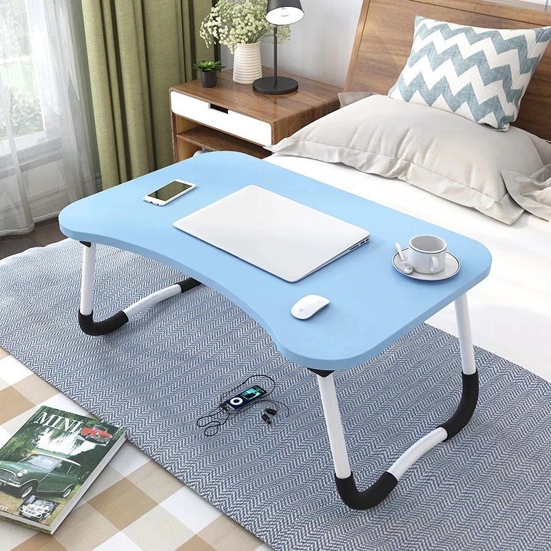 Home Folding Laptop Desk for Bed & Sofa Laptop Bed Tray Table Desk Portable Lap Desk for Study and Reading Bed Top Tray Table