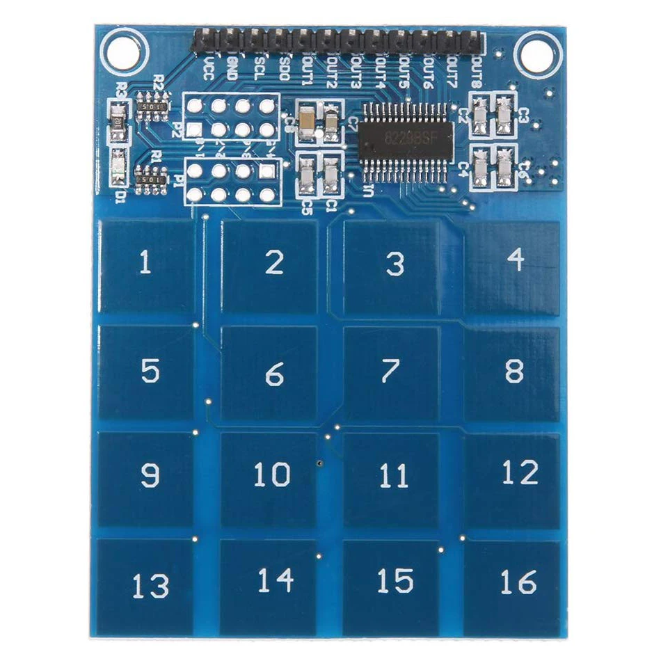 16 Key Way Channel TTP229 Capactive Touch Switch Digital Sensor IC Module Plate Board For Arduino Low Power Indicator 2.4V 5.5V