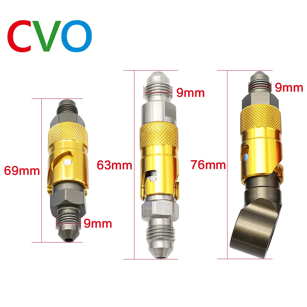 CVO-Kit de adaptador de conexión de liberación rápida de aceite para motocicleta, manguera de línea de freno de aluminio AN-3 AN3, para carreras