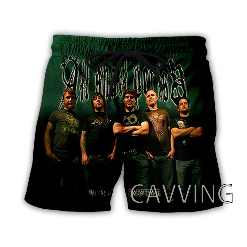 CAVVING 3D Printed All Shall Perish Rock Band Summer Beach Shorts Streetwear Quick Dry Casual Shorts sweat shorts for Women/men