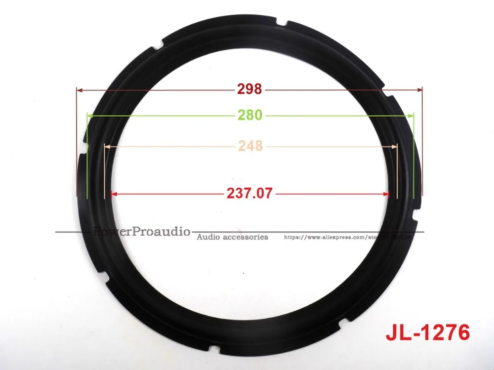 New 10 pcs /lot = 5 Pair 12 inch Woofer Repairable Parts / Speaker Rubber Surround  ( 298mm / 280mm / 248mm / 237.07mm )