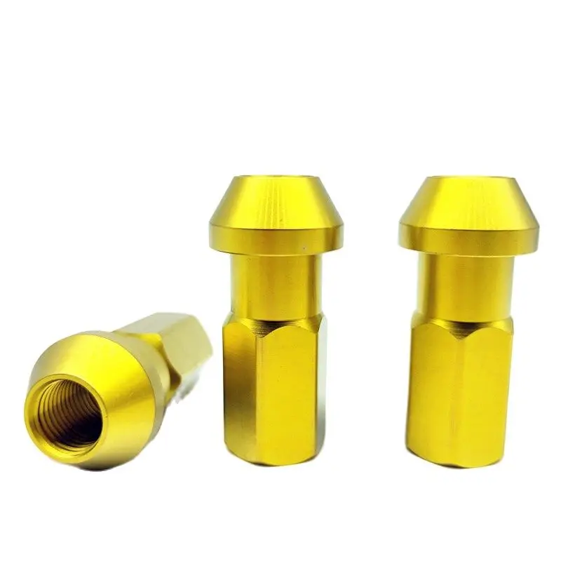 Factory direct selling GR5 Titanium alloy automobile hub nut colorful titanium wheel lug nuts  best price