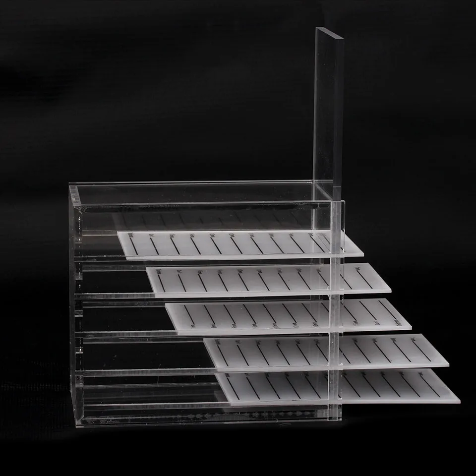 NEWCOME Pallet / 5 Layers Eyelash Extension Storage Box Makeup Organizer False Eyelashes Pallets Holders Grafting