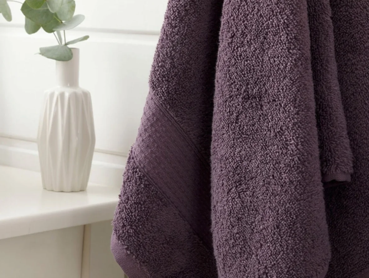 Turkish Pure %100 Cotton Super Absorbent Towel 50x80 Cm Purple Very Soft Skin Freindly 2021 - Home Textile