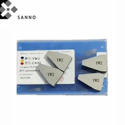 15pcs YT15 / YT5 / YT14 / YG6 / YG8 / YW2 C430 CNC Carbide Welding Inserts Grooving Brazen Tips Soldering Blade For Slotting