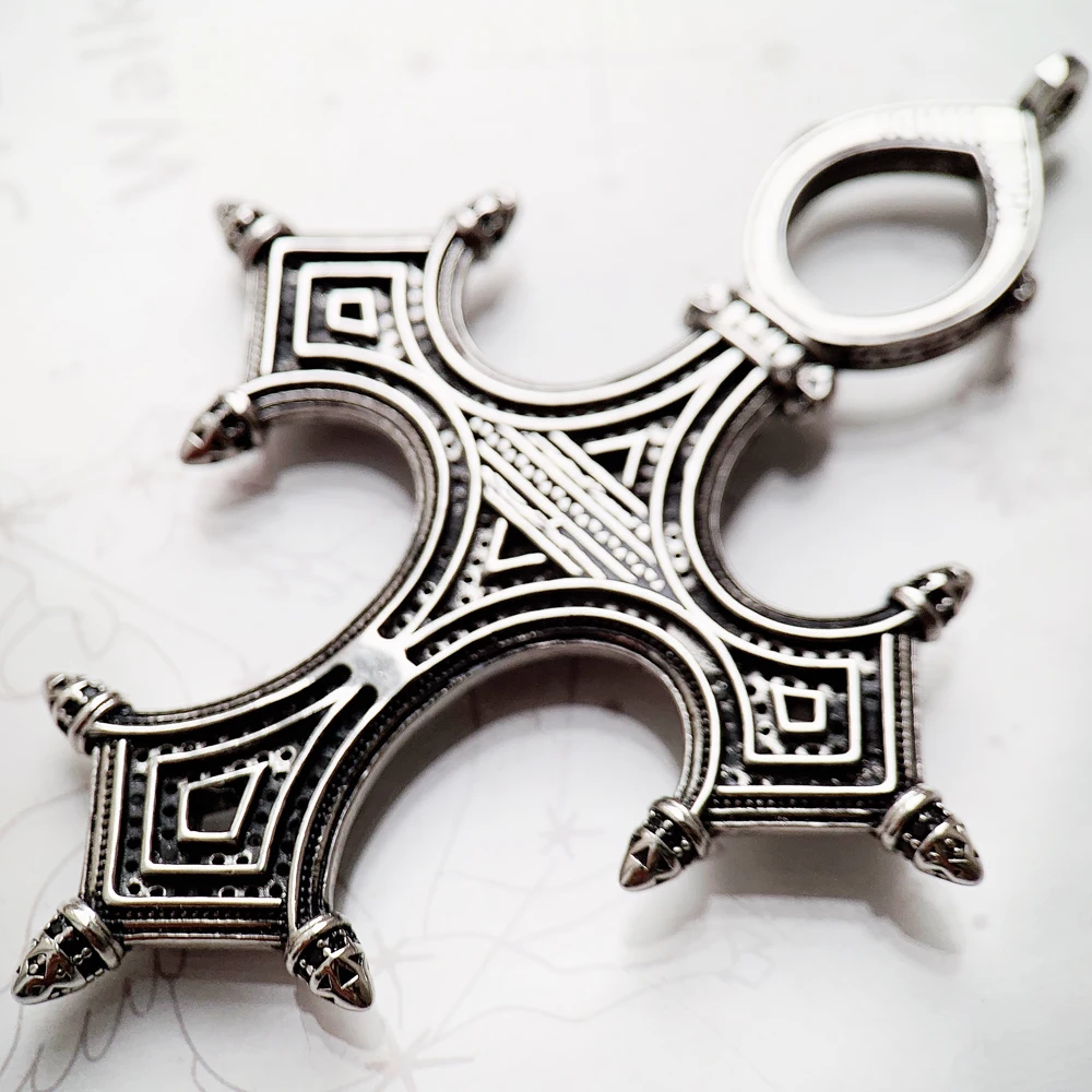 Traditional Symbolism Cross Pendant,2022 Spring Fine Jewelry Europe Accessorie 925 Sterling Silver Vintage Gift For Women Men