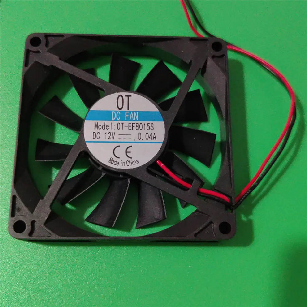 DC12V 0.04A พัดลมระบายความร้อน OT-EF8015S 8ซม.Cooler ตู้เย็นตู้แช่แข็งอะไหล่ซ่อมสำหรับ Midea ตู้เย็น