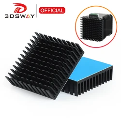 3 peças da impressora 3d dsway dissipador de calor de refrigeração de alumínio dissipador de calor dissipação de calor do radiador para nema17 42 motor deslizante 40x40x11mm