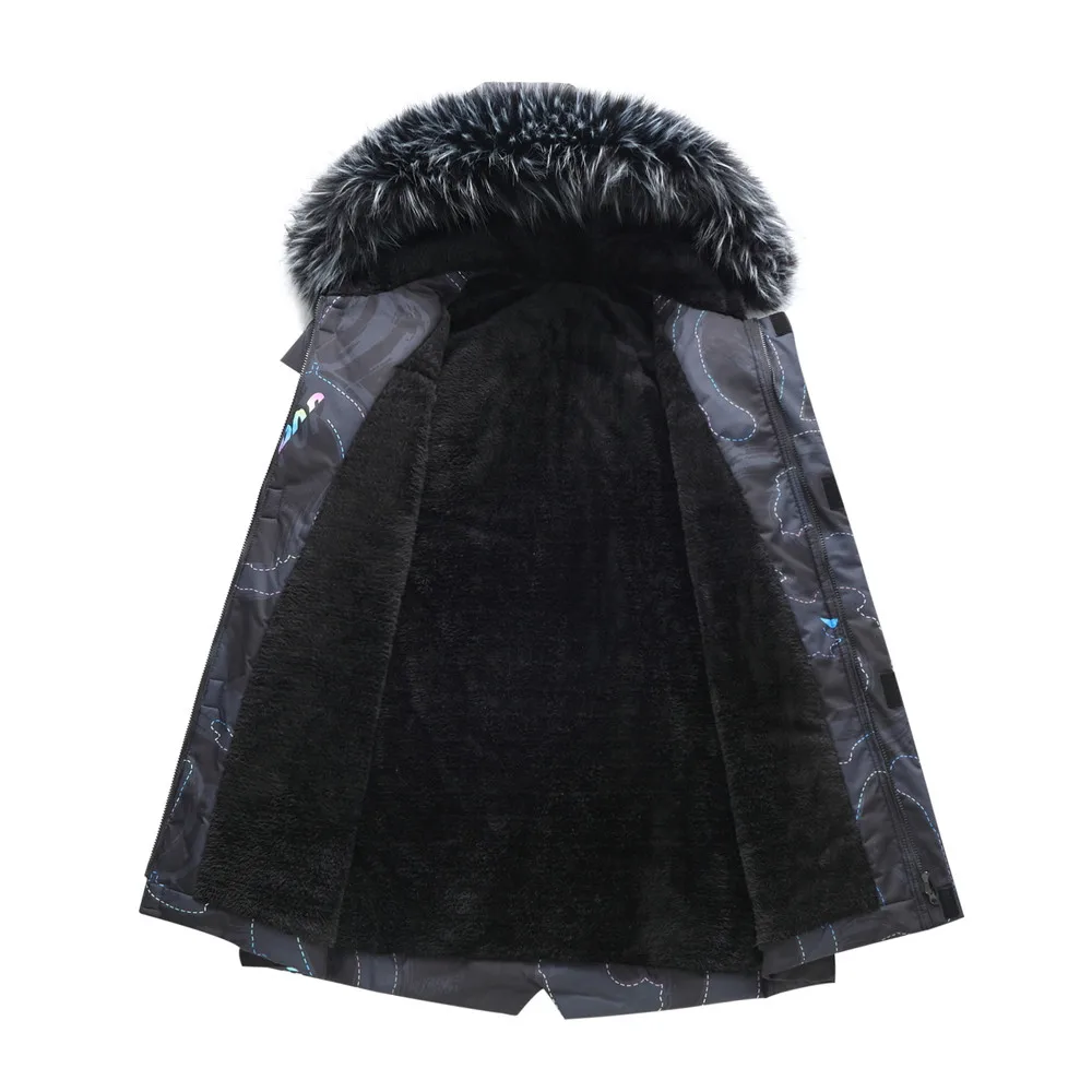 Plus Size 11XL Winter Men Imitation Rabbit Fur Fleece Liner Parkas Thick High Quality Cotton Padded Jacket Hooded Windproof Coat