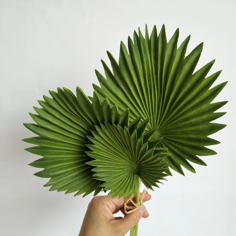 Palm Simulation Banana Leaf Luau Supplies For Garden Window Outdoor Natural Style Wedding Party Craft Plants Home Flower