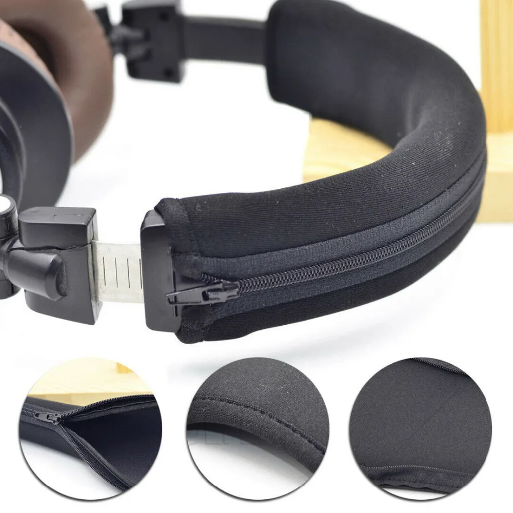 Protector de auriculares con cremallera, diadema para Audio Technica ATH MSR7, M20, M30, M40, M40X, M50X, SX1, accesorios para auriculares