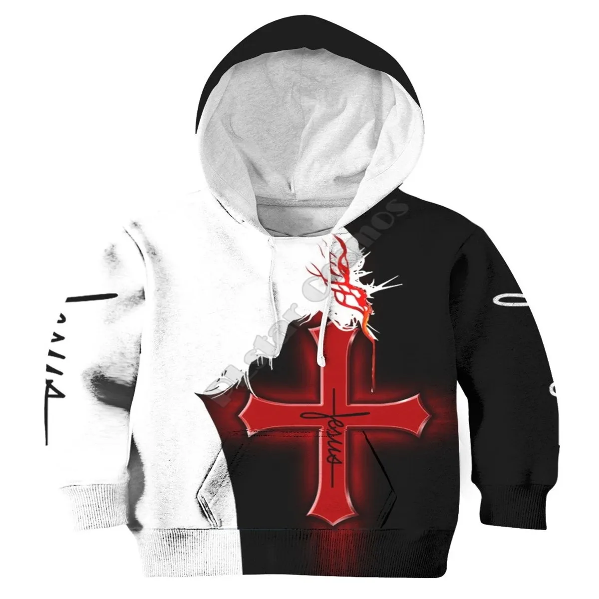 Jesus 3d Printed Hoodies Kids Pullover Sweatshirt Tracksuit Zipper Hoodies T Shirts Boy For Girl Funny Apparel