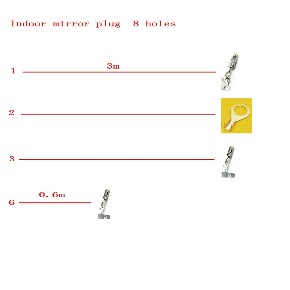 Apply to  Golf 7 Mk7  Golf 7.5 Mk7 five  Jetta  Passat b8l  Tiguan MK2  Teramont  Touan L  Anti dazzle indoor mirror plug  Wire