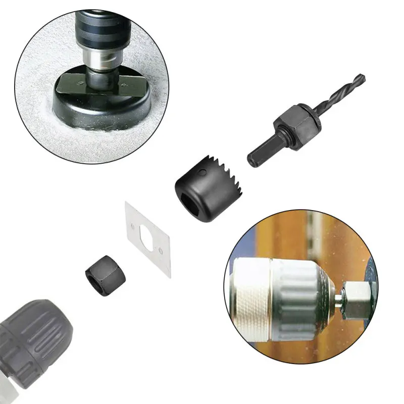 11 pz/set Kit di punte per seghe a tazza da 3/4 "a 2 1/2" mandrino in lamiera di legno plastica acciaio al carbonio foro di alta qualità ampiamente durevole