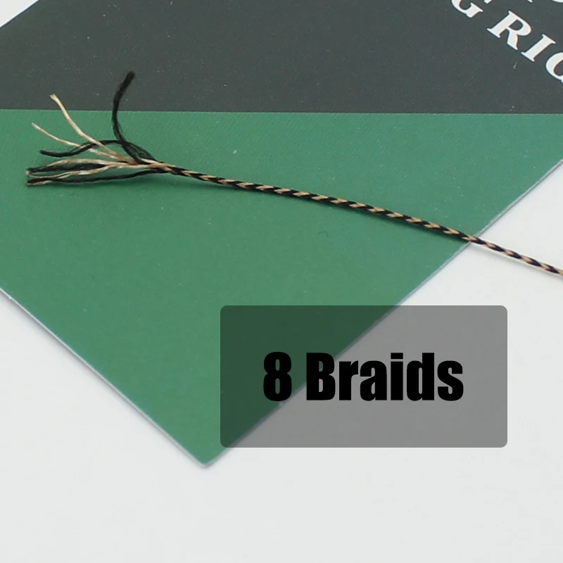 Carp Fishing Line Soft Hook Link Uncoated Braid Camo Brown