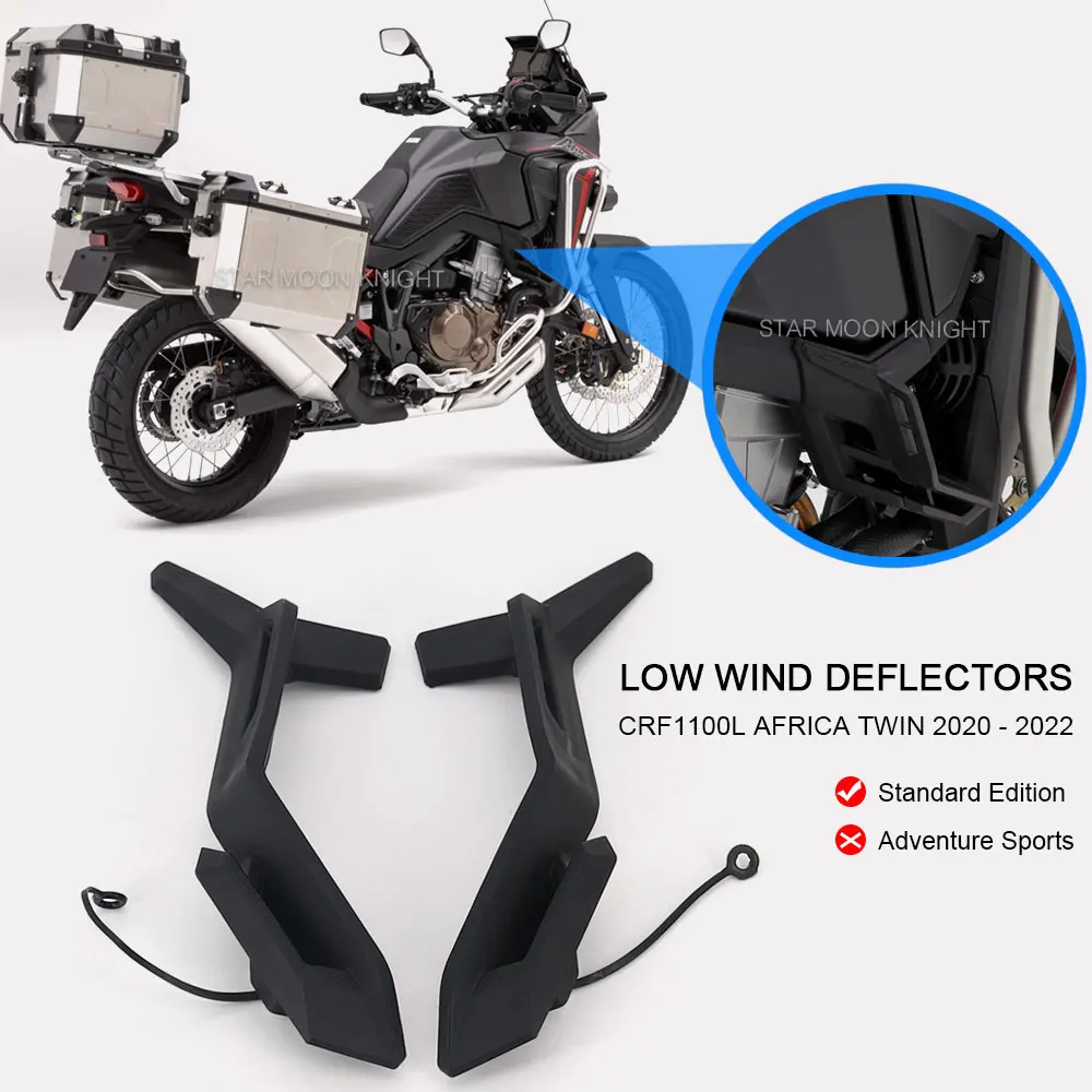 

Motorcycle LOW Wind Deflectors Kit For Honda Africa Twin CRF 1100 L CRF1100 l 1100l CRF1100L 2020 2021 2022 Africatwin Deflector