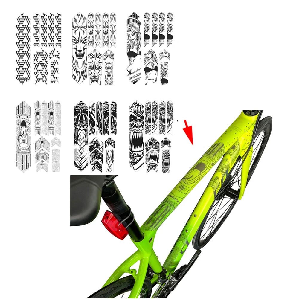 Protector De Pedalier Para Bicicleta – Adhesivo Antirrayas Resistente Al Agua Y Suciedad, Fácil De Instalar