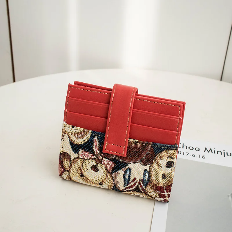 Women's 2020 card bag multi-card position ultra-thin lovely trend high-end compact female purse