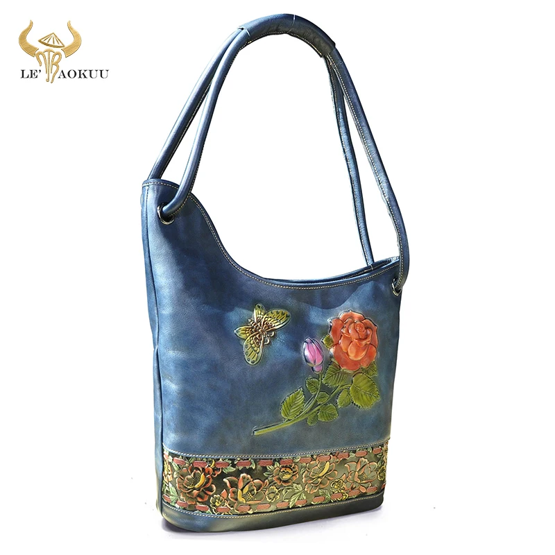 

Original Leather Luxury Blue Designer Large Shopper Women's Big Purses Handbag Tote Ladies Over The Shoulder Satchel Bag 233