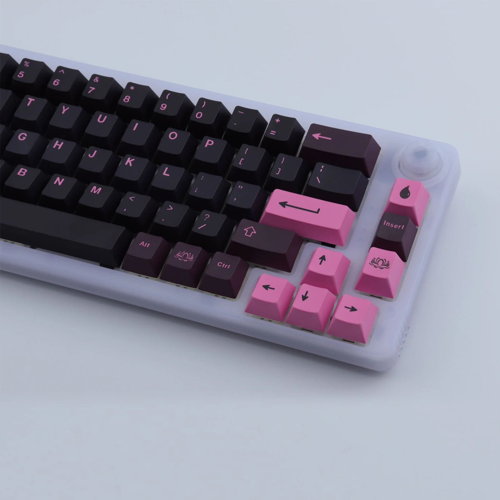 PBT Keycap 137 Keys Cherry Profile DYE-SUB Personalized GMK Pink Lotus keycaps For Mechanical Keyboard