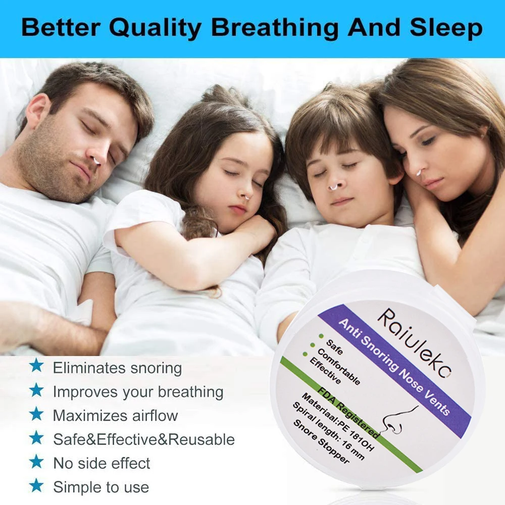 1/4/12PCS/set Snoring Solution Anti Snoring Devices Snore Stopper Nose Vents Nasal Dilators For Better Sleep Sleeping Aid