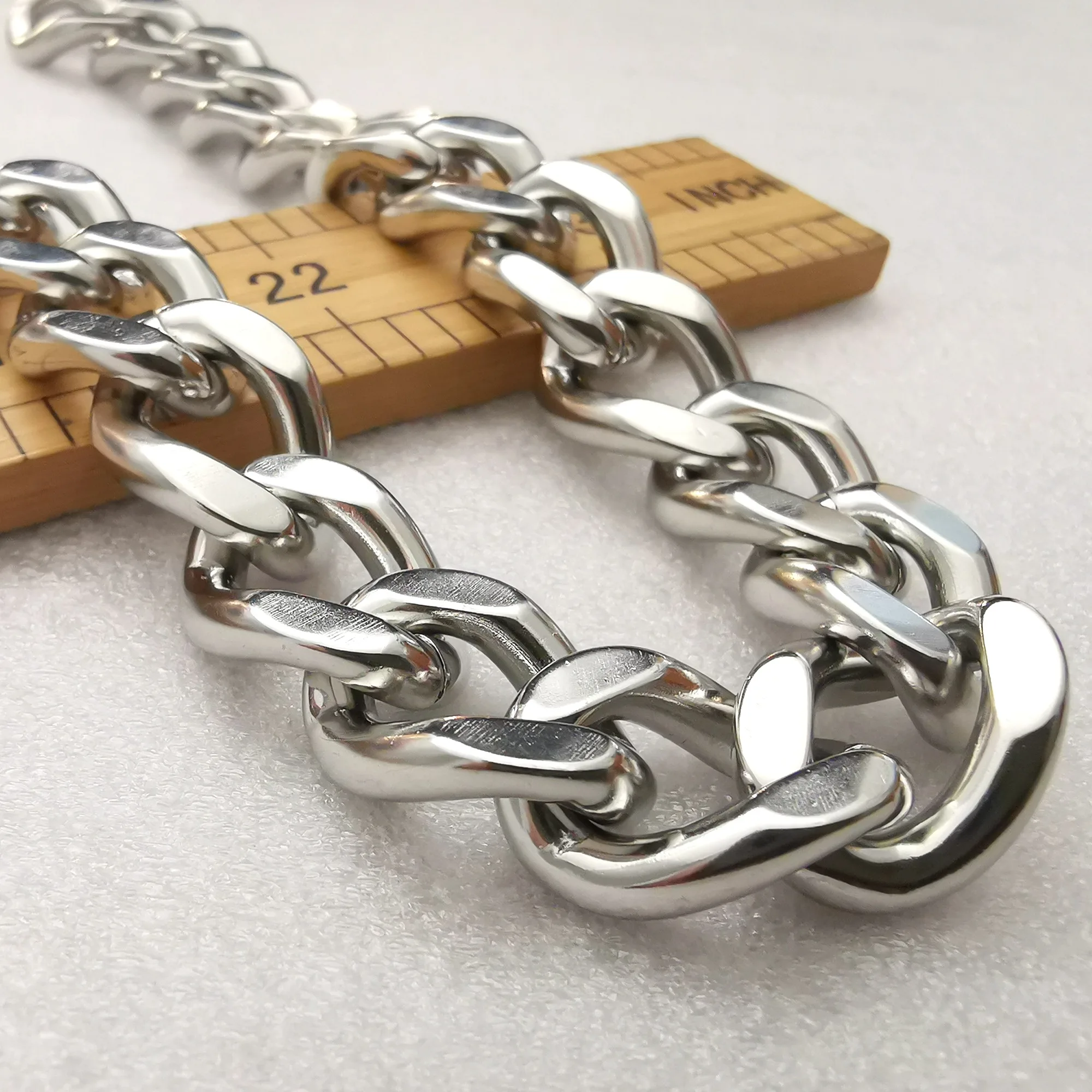 Lot 2meter Large Huge 15mm stainless steel Cuban Curb Chain Jewelry findings DIY necklace bracelet