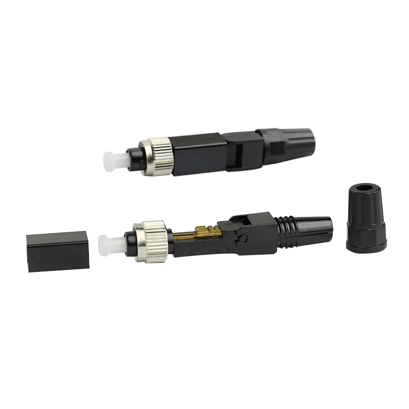 10, 50, หรือ 100 ชิ้น/ล็อตฝัง FC UPC Fast Connector FTTH SM Fiber Optic Quick-Connector อะแดปเตอร์ Field Assembly 0.3db Rapid