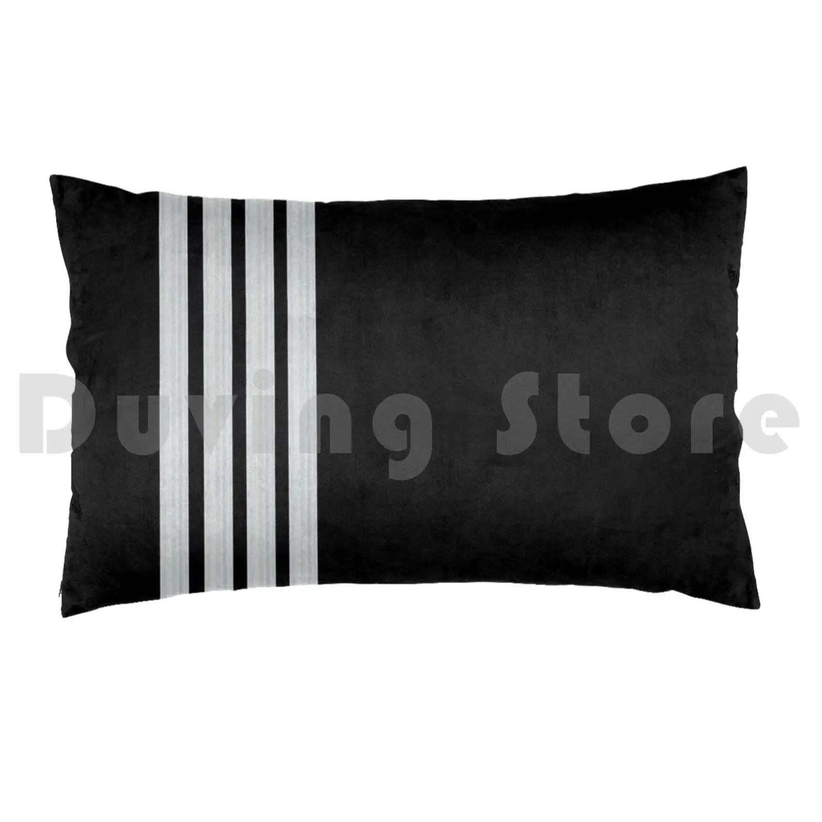 Silver Captain Epaulets Pillow Case Printed 50x75 Epaulets Pilot Stripes Stripe Aviation Captain Airbus Boeing