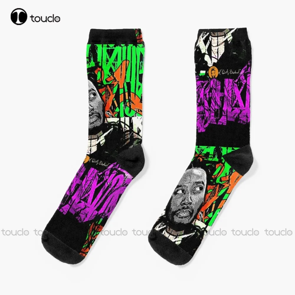 

Dirty Graffiti Green And Purple Socks Women'S Socks Christmas Gift Unisex Adult Teen Youth Socks Custom 360° Digital Print