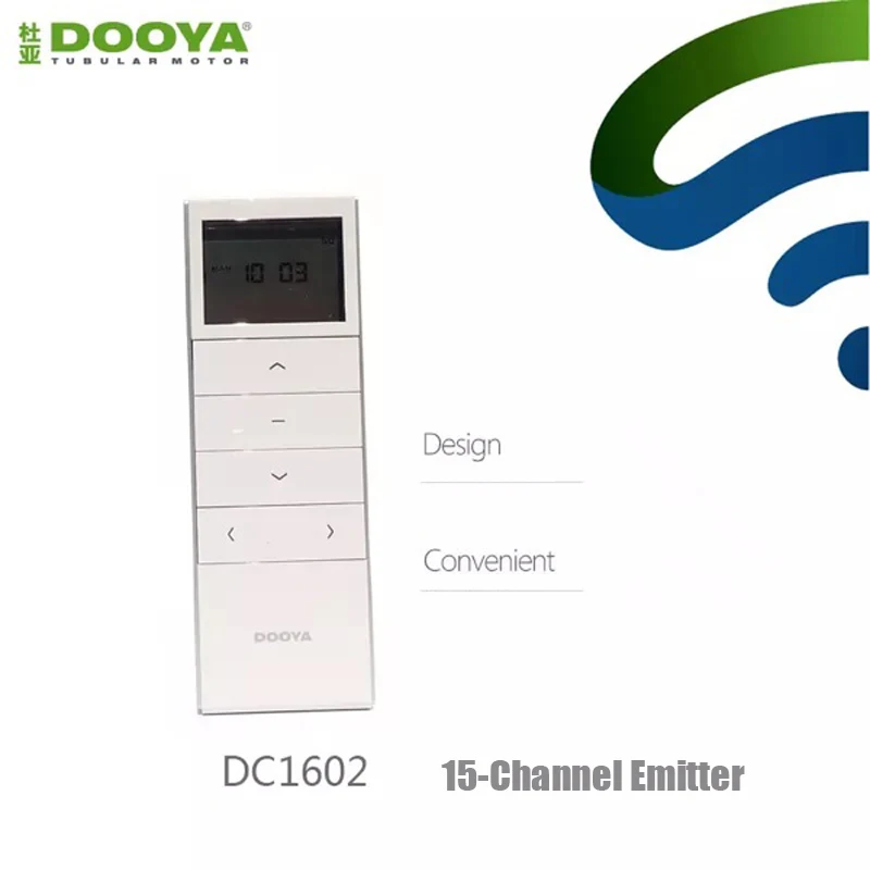 Original Dooya DC1602 15 Channels Remote Control 433MHz Wireless Emitter for Electric Curtain Motor Motorized Roller Blinds