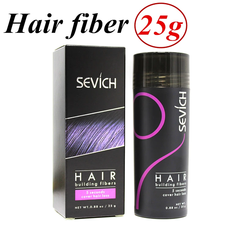 Sevich Hair Building Fiber Set 3pcs 25g Keratin Fiber Hair + Applicator + Comb Thinning Hair Spray Hair Extension Powder