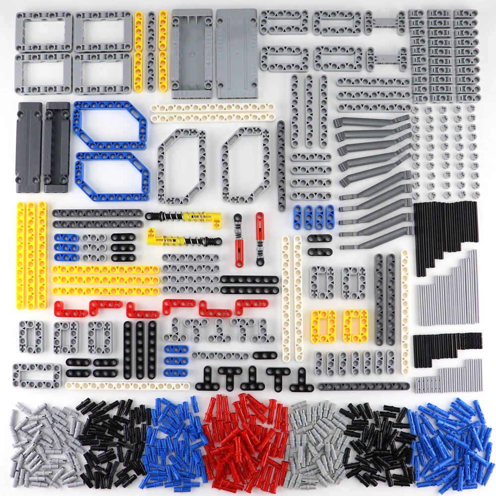 High-Tech Parts Bricks Pin Liftarm Studless Beam Axle Connector Panel Gear Car Toy Mindstorm Compatible Building Blocks Bulk Set